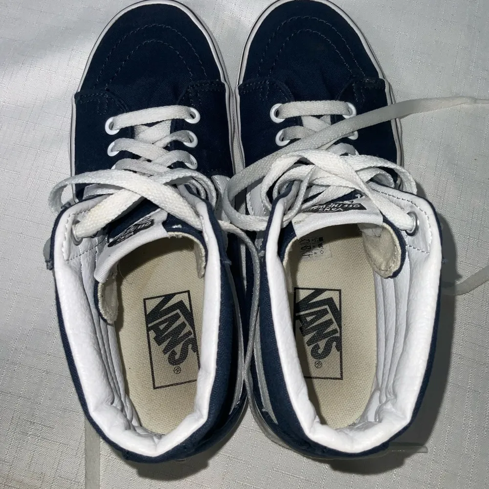 Vans Sk8-Hi Tapered High Top Canvas Shoe~Navy Blue~Unisex~Women’s 7, Men’s 5.5 - Image 10