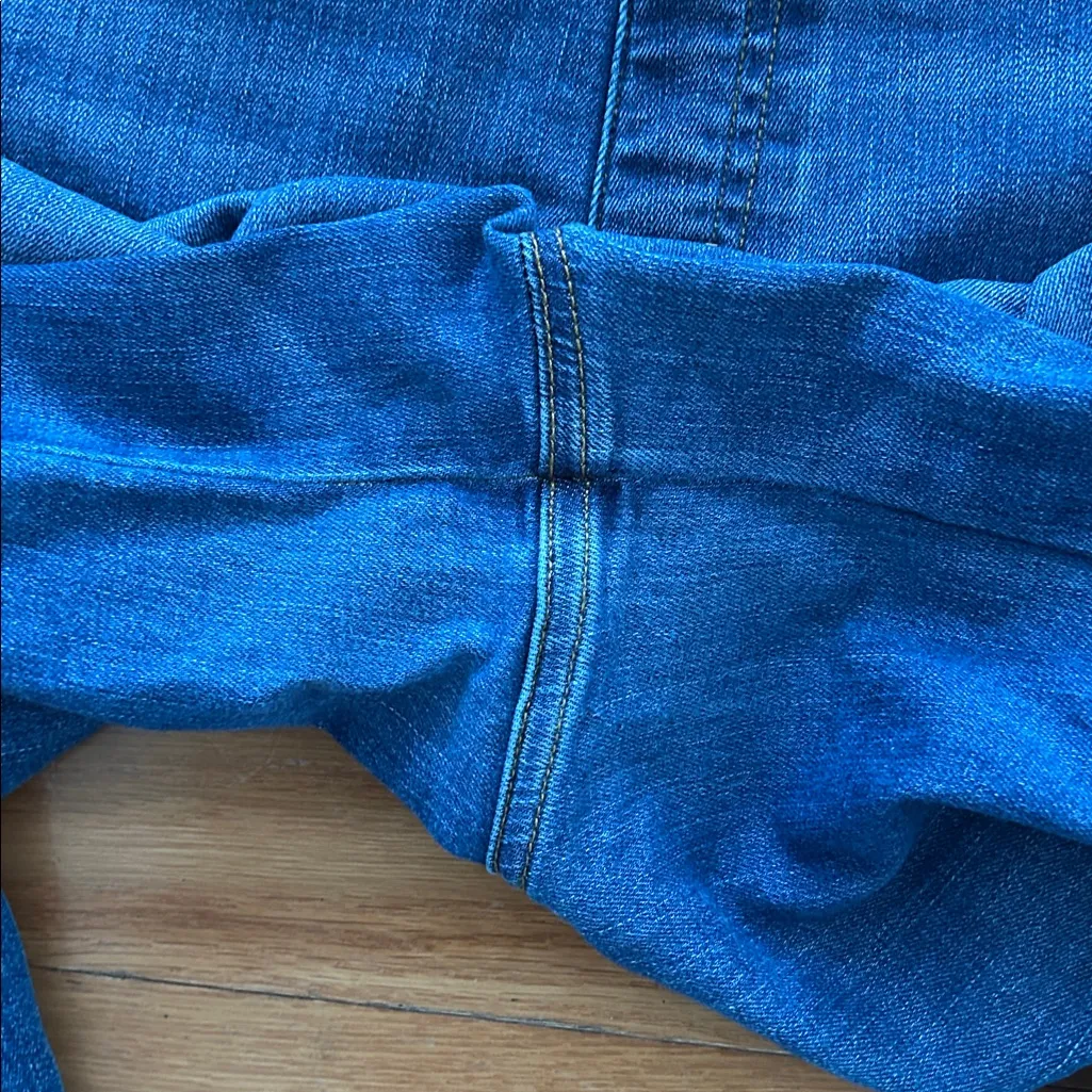 SPANX Seamed Front Wide Leg Pull On Jeans - Image 7