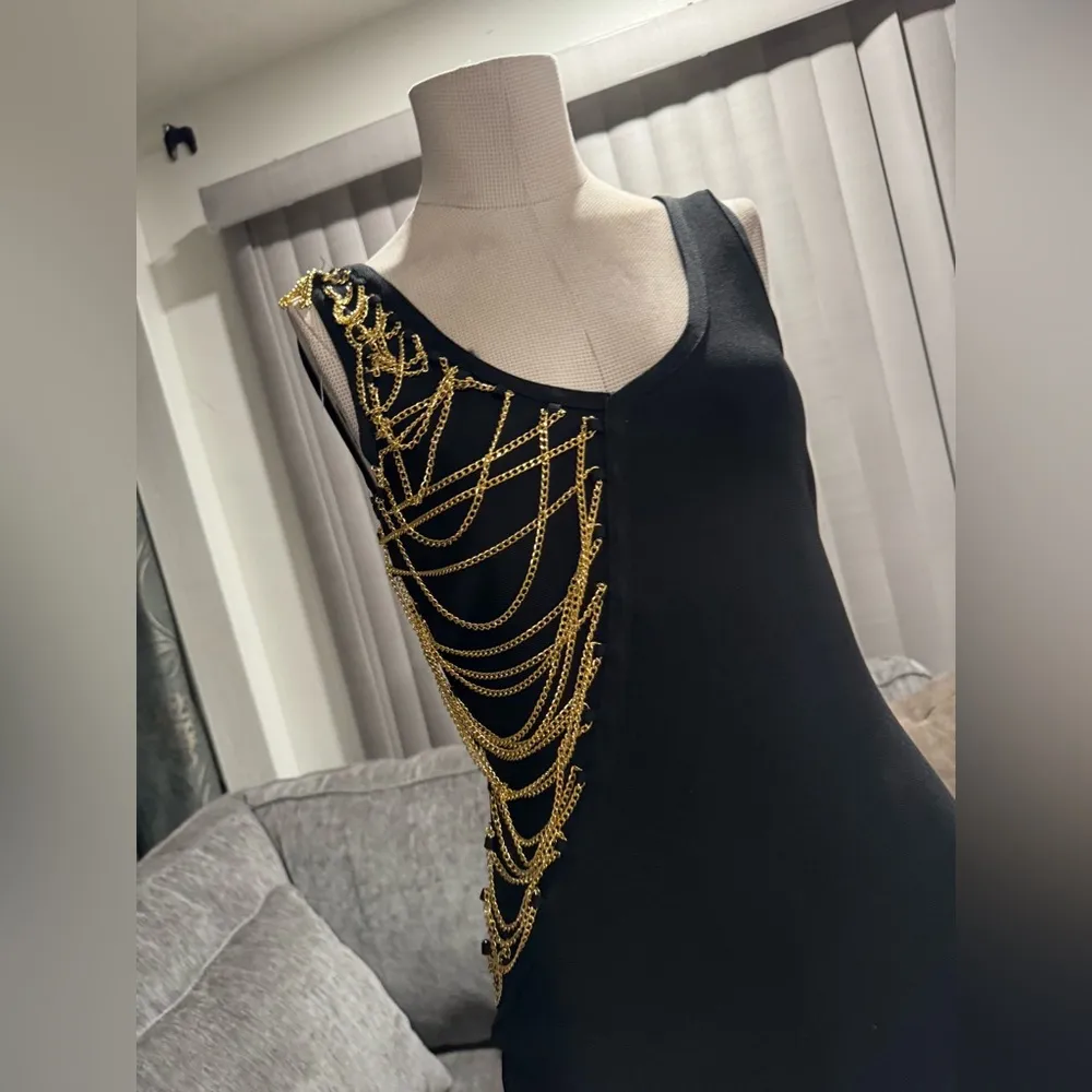 AMTIOUS 🌸 chain detail dress ✨ Black Size M - Image 11