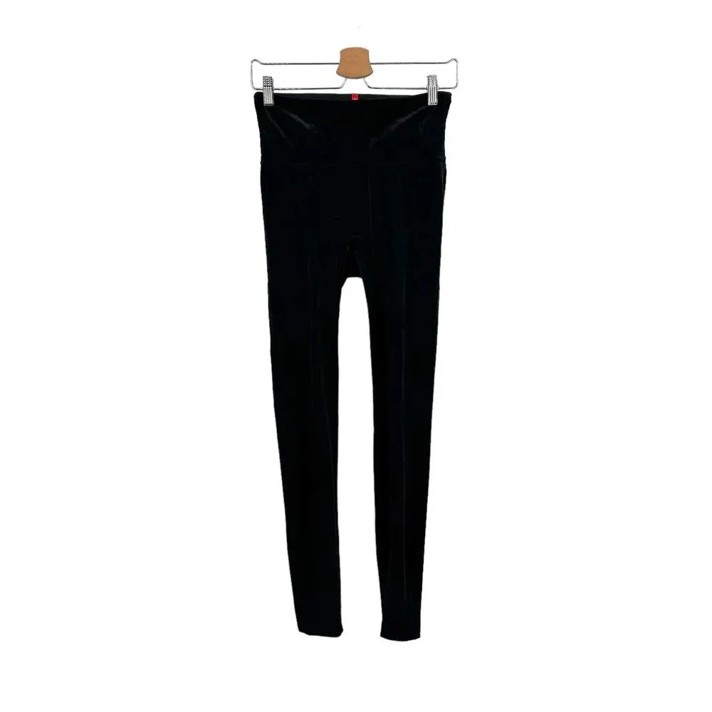 Spanx Velvet Leggings in Black Size‎ Medium - Image 3