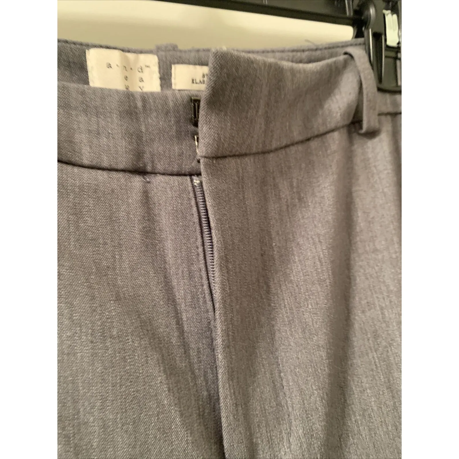 A New Day Women's Gray Dress Pants Slacks Wide Leg Stretch w/Pockets Size 12 - Image 7
