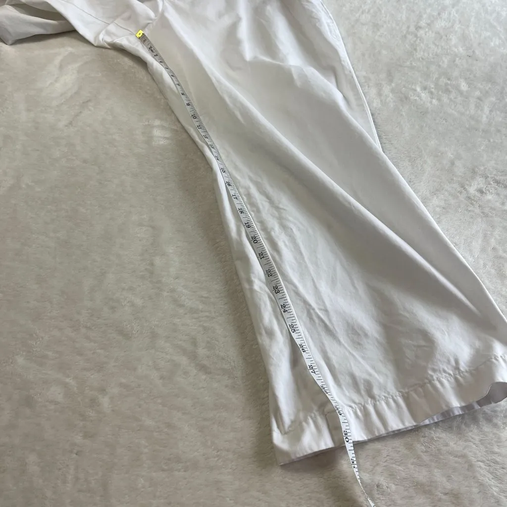 Gap Outlet‎ Straight Leg Chino Pants Womens Size 20 White Flat Front High Rise - Image 8