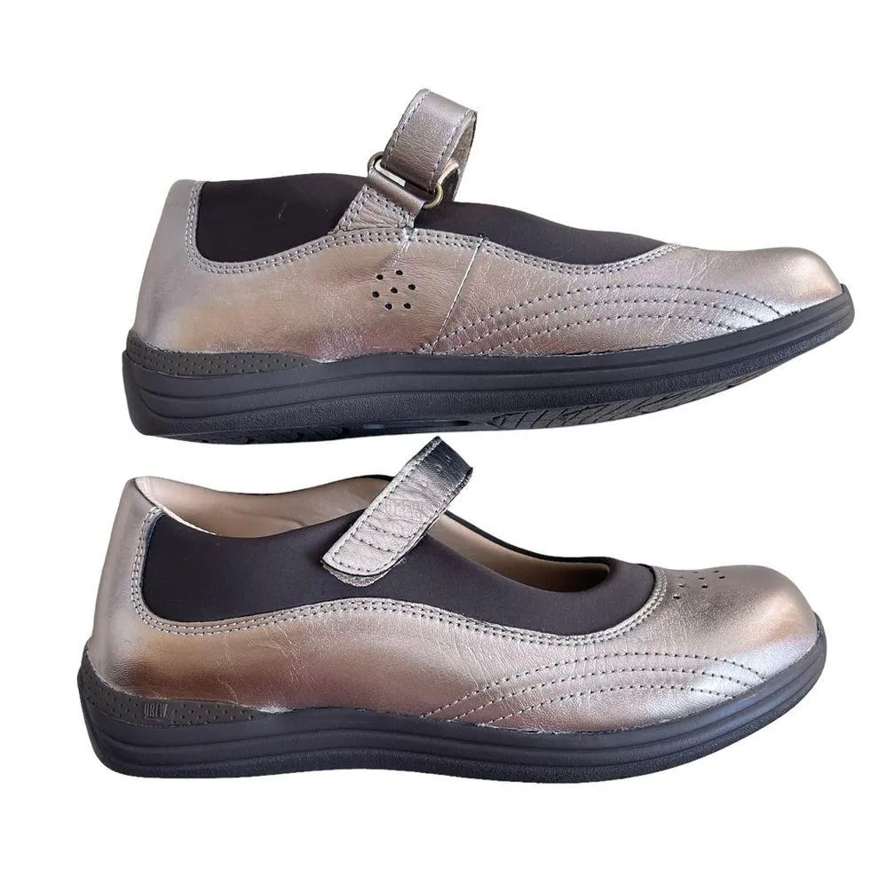 Drew Womens Rose Mary Jane Shoes Size 7 Grain Leather Cooper Metallic Orthopedic - Image 5