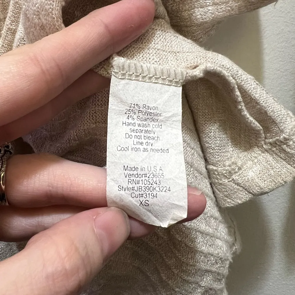 H.I.P. Tan Lightweight Cardigan - Image 3