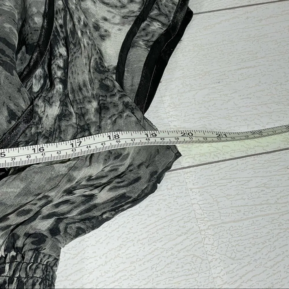 MOON RIVER Animal Print Dress Black and Gray Size Large - Image 6