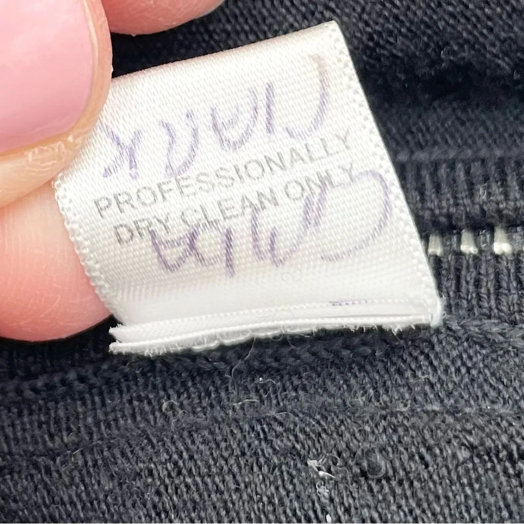 Kaufman Franco 021 Side Zipper Merino Wool Sleeveless Sweater Black Small Y2K - Image 5