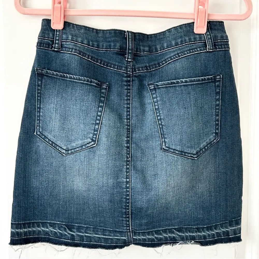 Rewash Vintage Reunion Women's Blue Denim Skirt 27 - Image 2