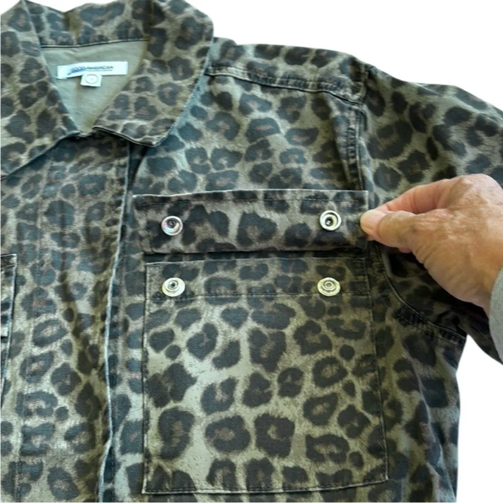 EUC Good American Animal Print Utility
Jacket Size Small - Image 8