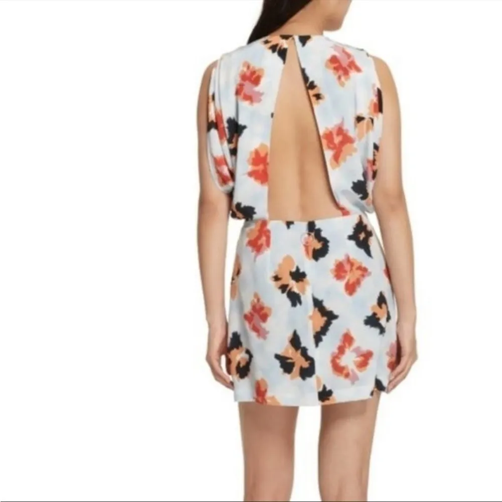 Opening Ceremony Bursting Diamond Silk Open Back Dress - Image 11