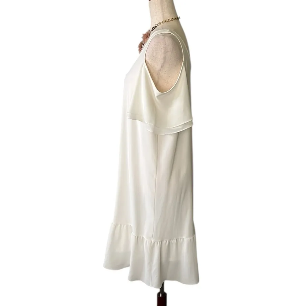 Moa Moa Cold Shoulder Flutter Sleeve Dress - Image 6