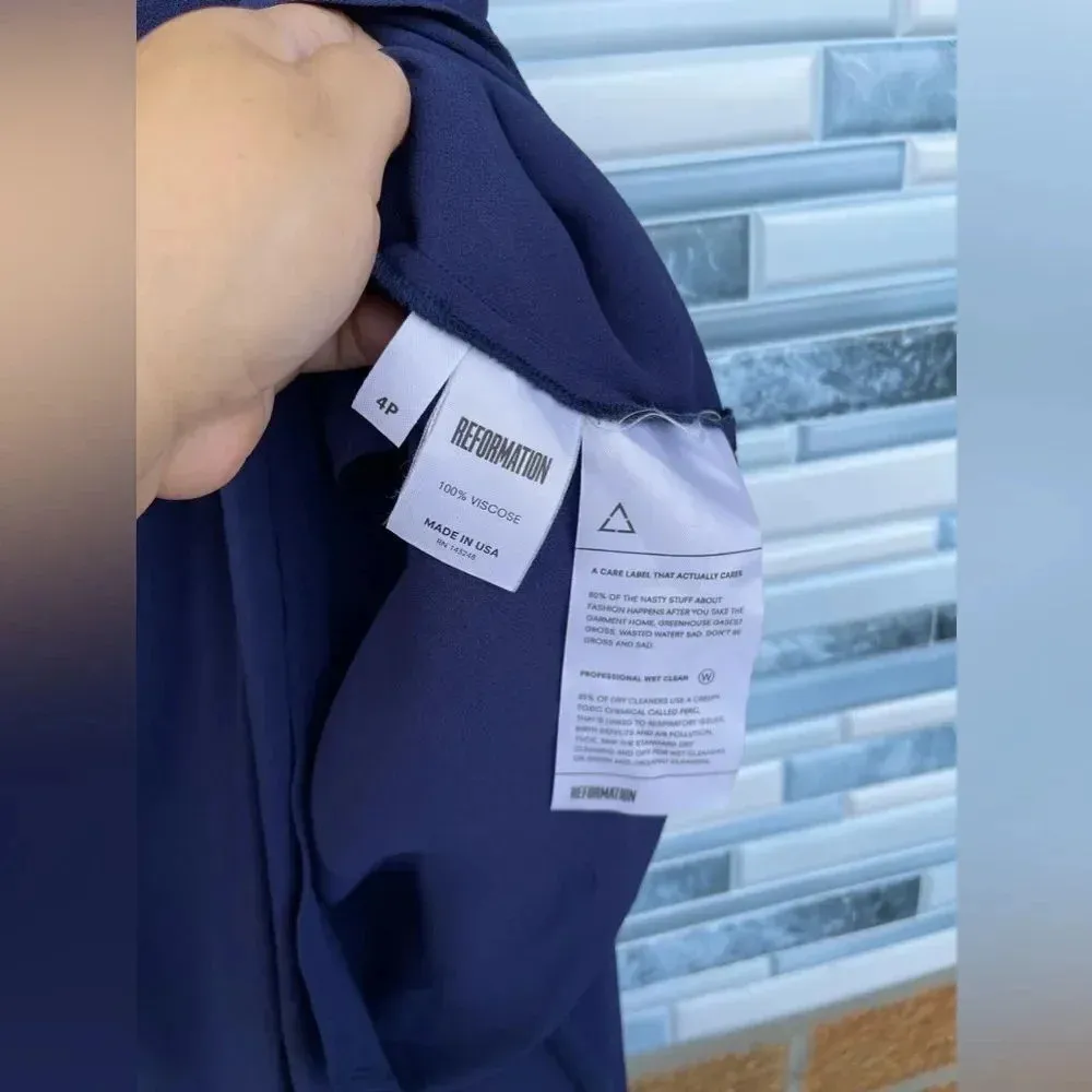 REFORMATION Chamomile Maxi Wrap Dress Size 4 - Image 10