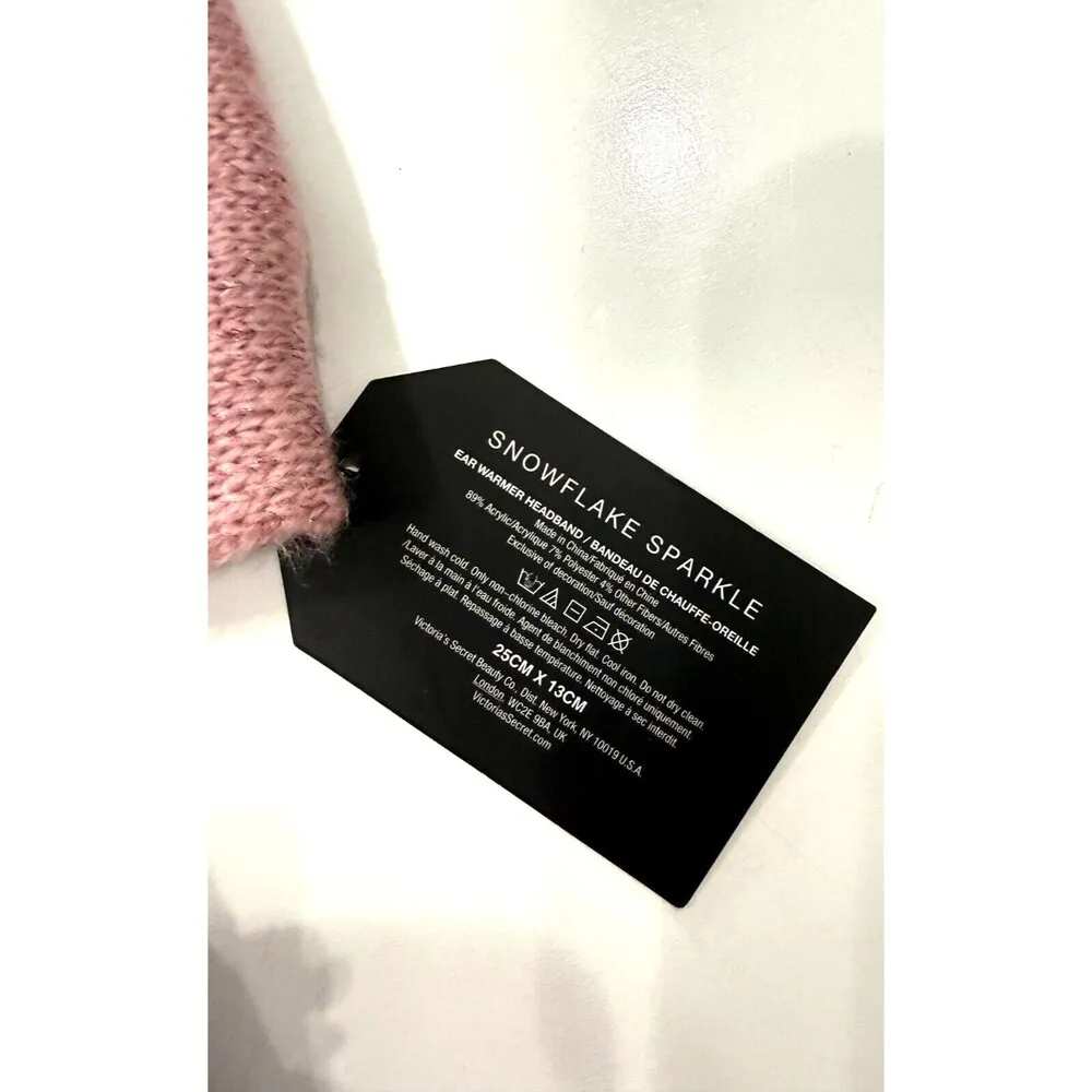 Victoria's Secret Winter Angel Collection Snowflake Sparkle Head Wrap + Gloves - Image 6