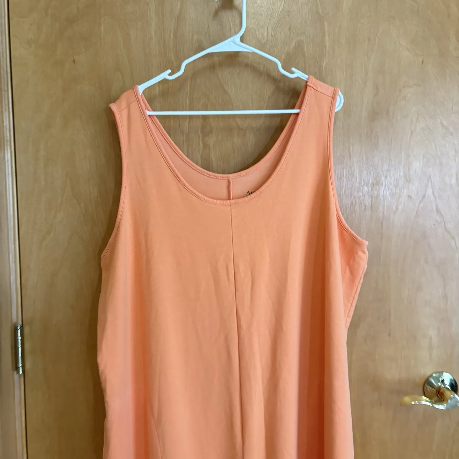 AnyBody.‎ Any Body Modal Blend Orange Wide Leg Jumpsuit Romper Plus 2X Size XXL - Image 5