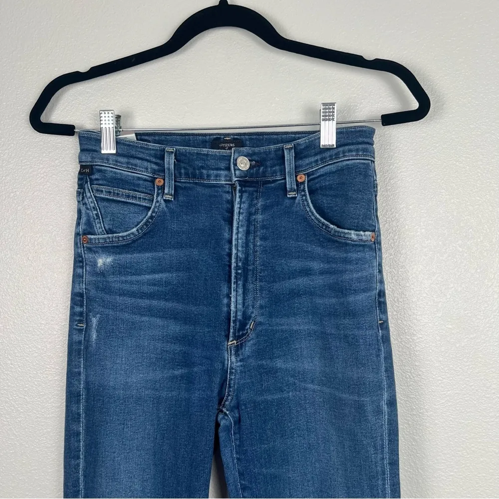 Citizens‎ of Humanity Distressed Skinny Jeans Blue Sz 28 - Image 2