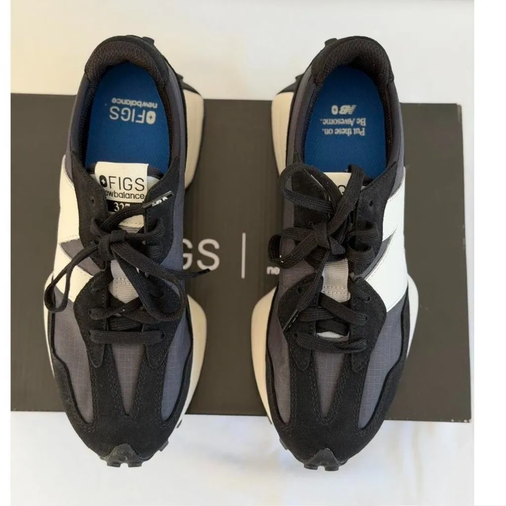 Figs New Balance 327 in Black, Size 8.5 - Image 9