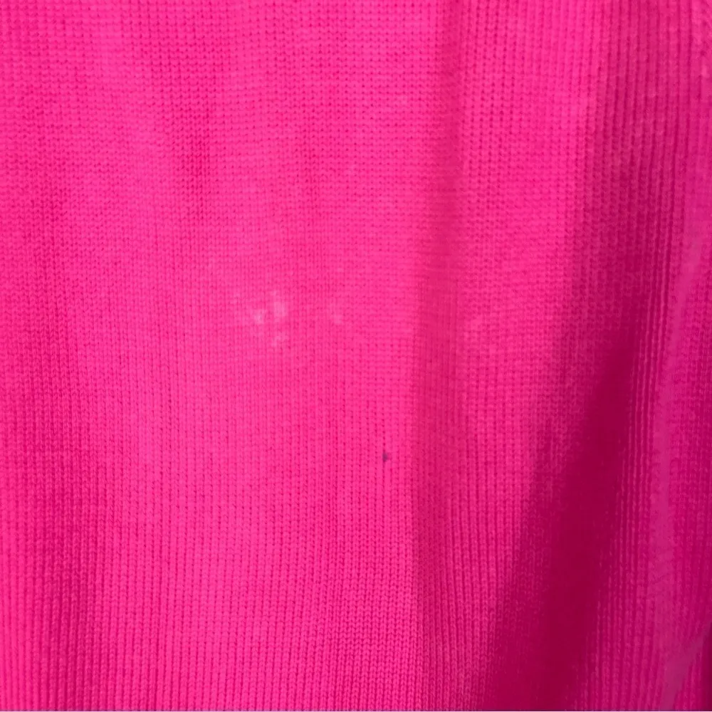 Ralph Lauren Sport Hot Pink Full Zip Tennis Sweater L - Image 6