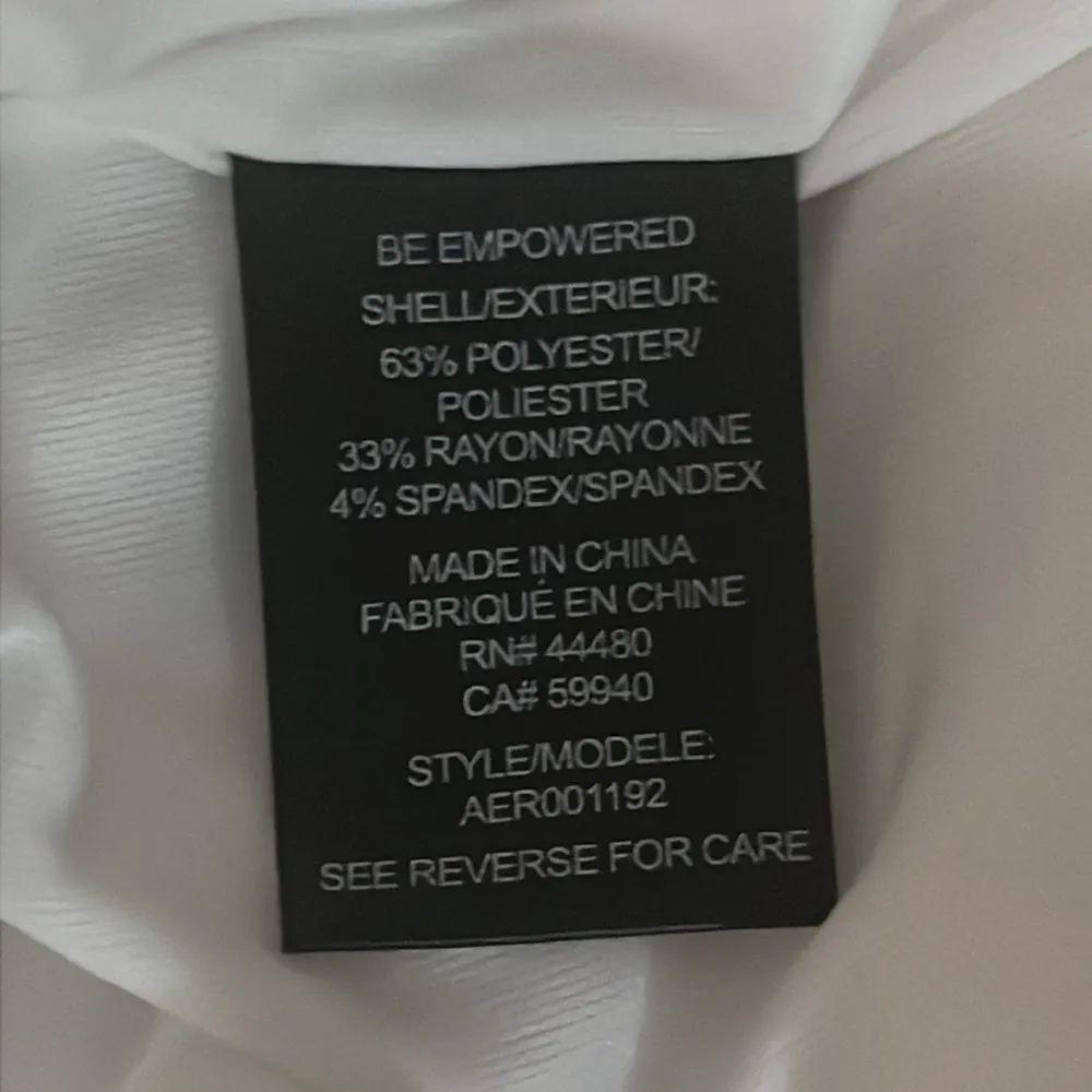 AFRM White Ribbed Thong Bodysuit Large - Image 6