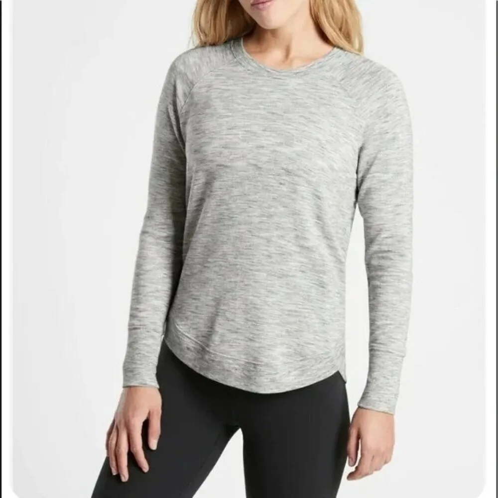 Athleta Heather Grey‎ Mindset Sweatshirt - Image 2