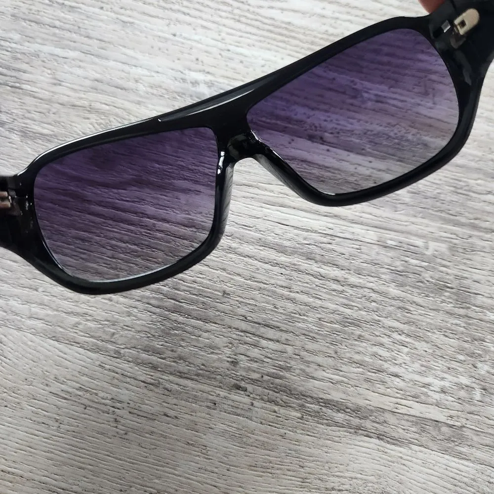 FRATELLi ROSETTi Style 4327 Italian Black Acetate Sunglasses Gradient - Image 6