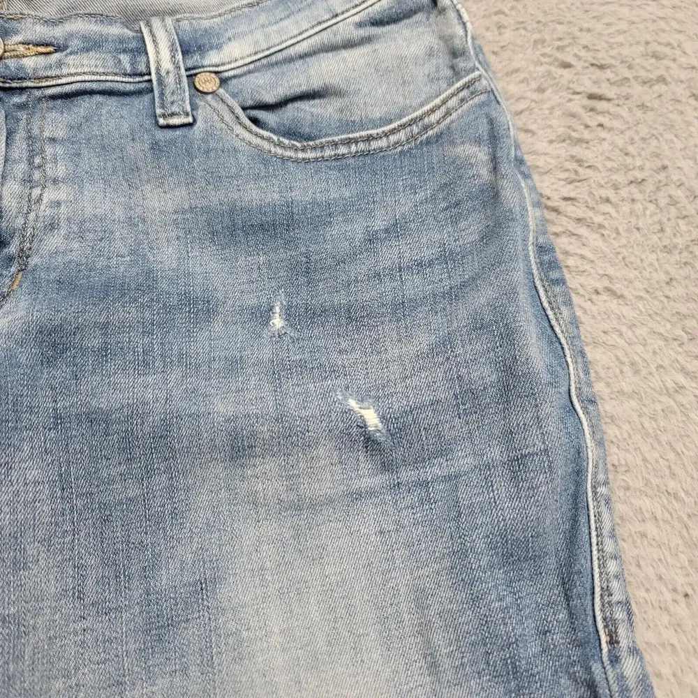 Rock & Republic Jeans Womens 12 Blue Denim Distressed Indee Thrashed Grunge - Image 8