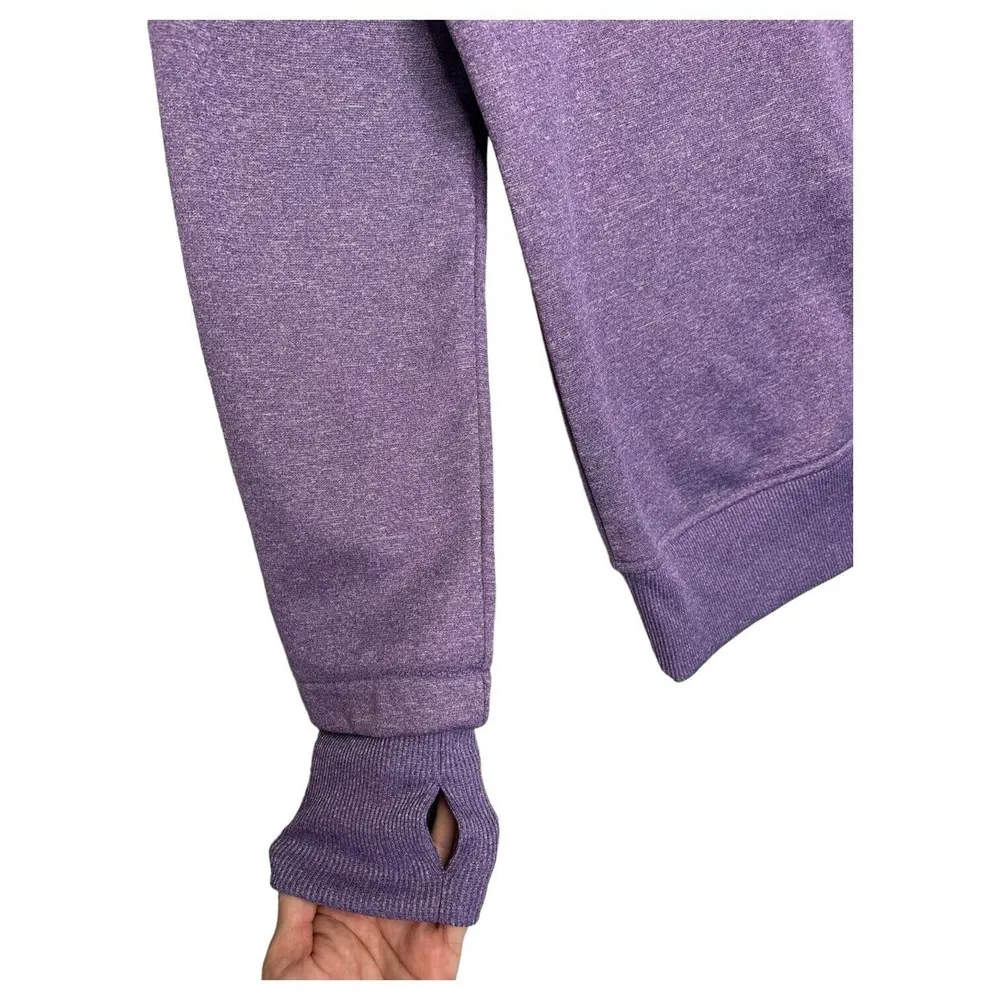 Head Sweatshirt Womens S Tennis Gear High Funnel Zip Neck Fleece Pullover Purple - Image 9