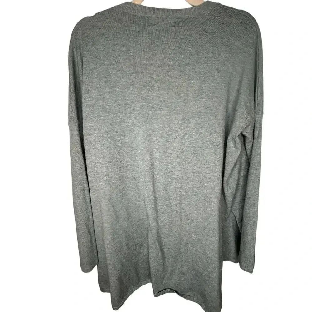 Altar'd State Cotton Blend Scoop Neck Sweater Size S/M Small Blue Pullover - Image 2