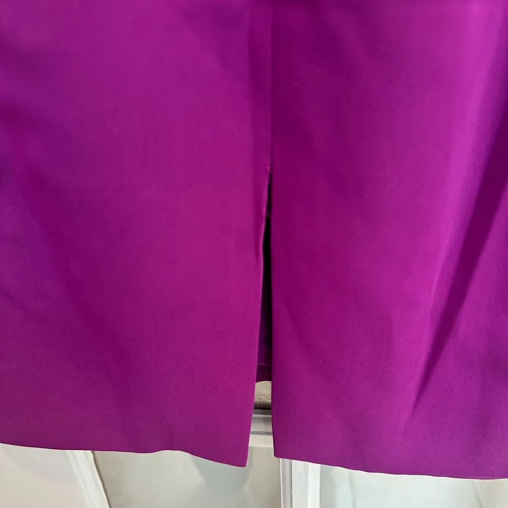 Pamella Roland Chic Party Magenta Purple Beaded Cutout Sheath Dress Size 4 - Image 10