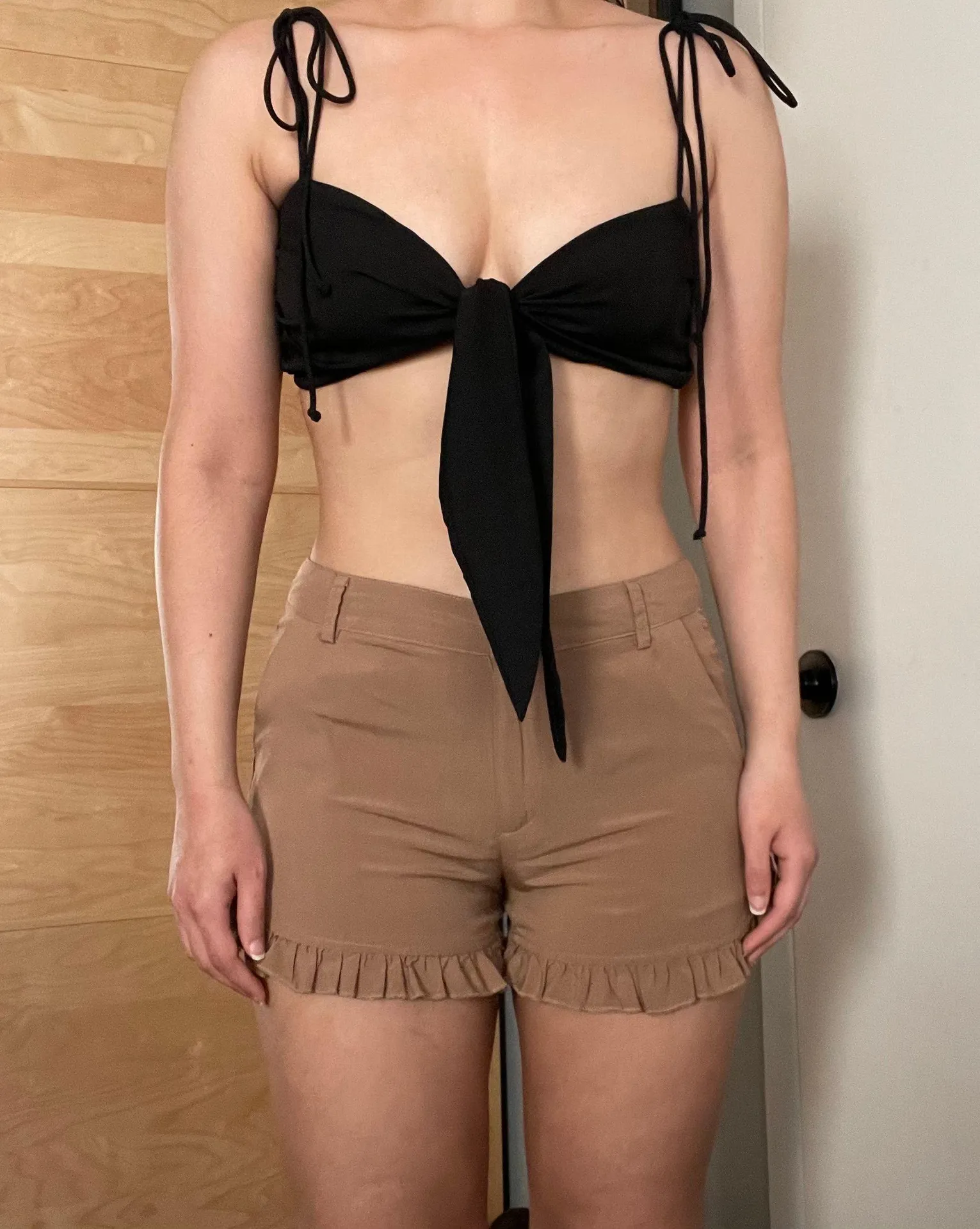 ASOS Ruffle Frill Hem Shorts - Image 3