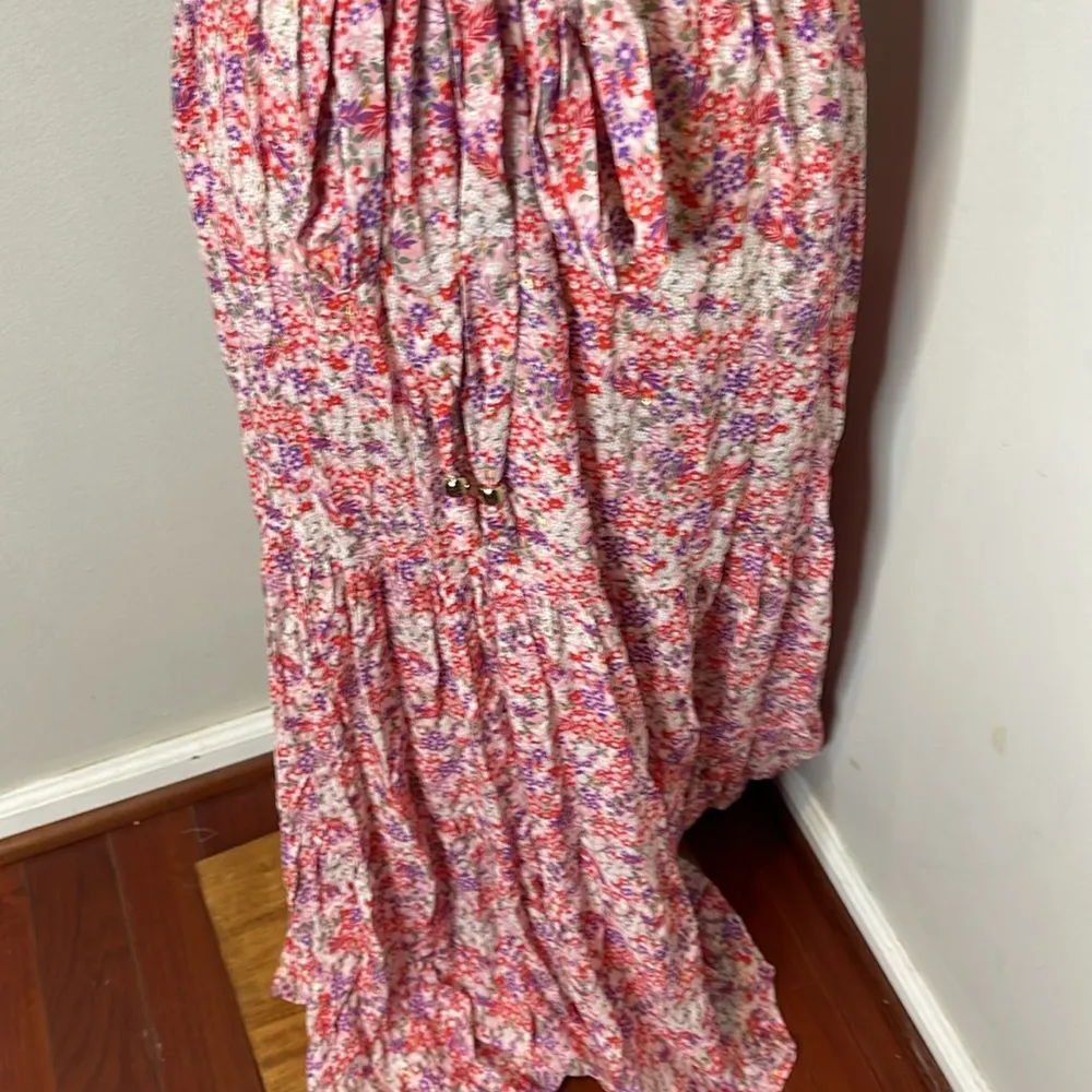 Melissa Odabash Sammy Ditsy Pink Dress‎ Gold - Image 8