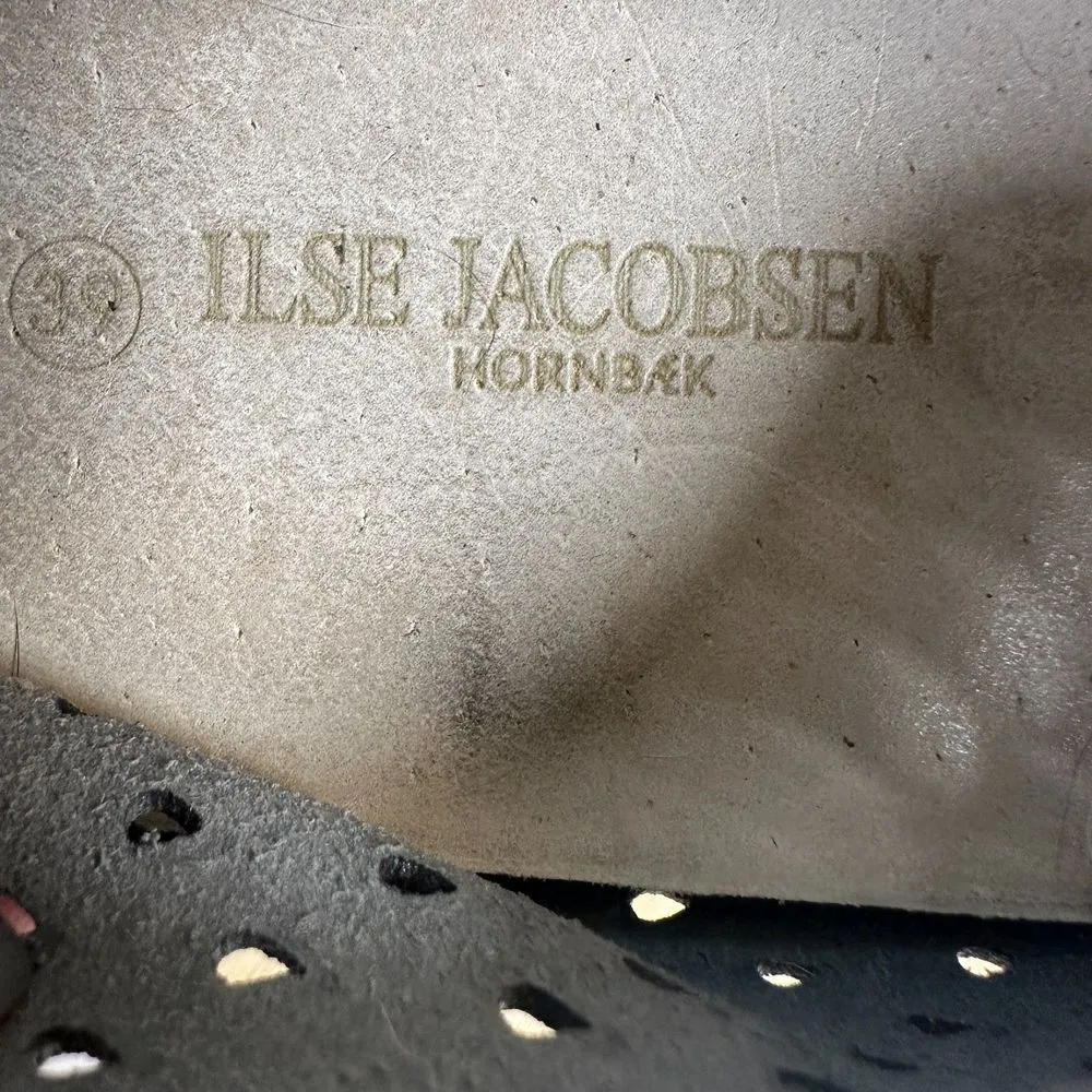 Ilse Jacobsen Tulip Grey Slip On Loafers Perforated Sneakers Women's EU 39 Size 8 - Image 7