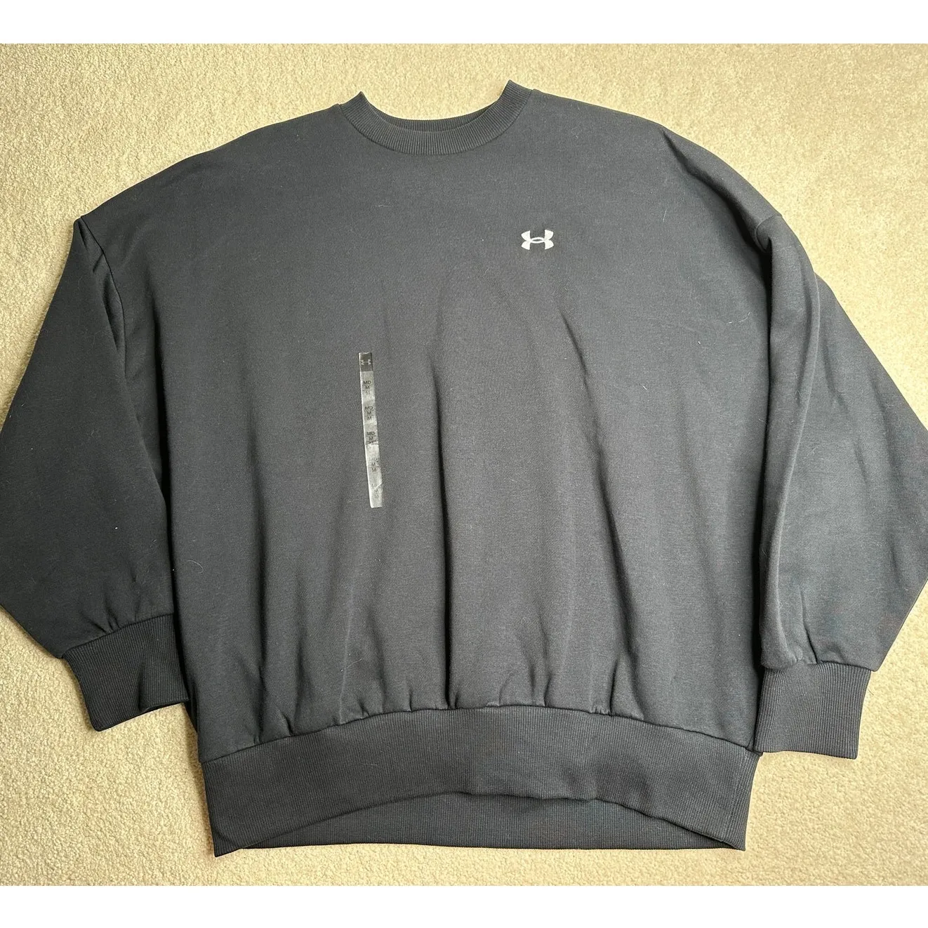 Under Armor: Black Crewneck Sweatshirt NWT - Image 3
