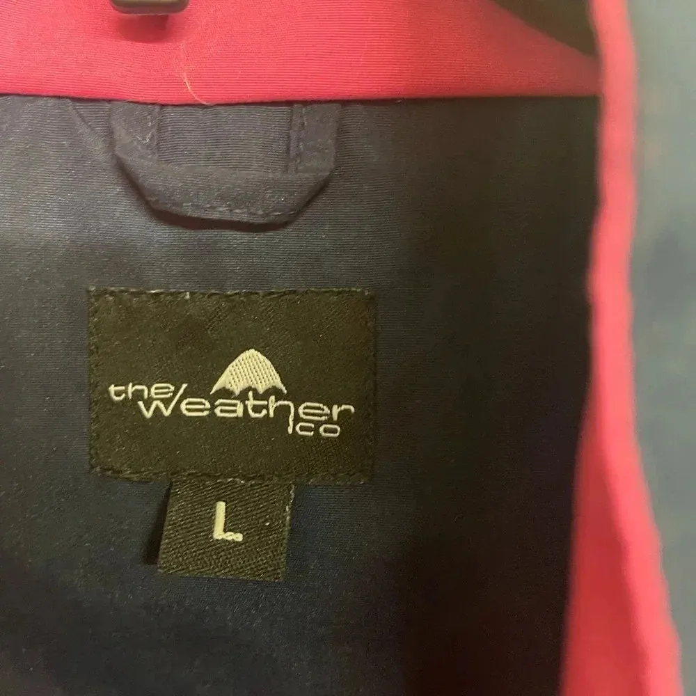 The Weather Co. woman’s golf rain Jacket size large Blue - Image 8
