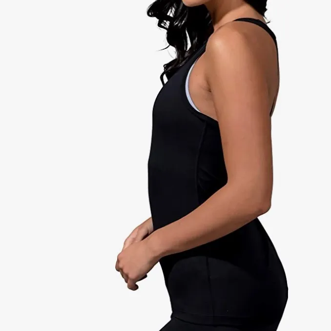 90 Degree Power Flex Racerback Tank Top Black Size M - Image 3