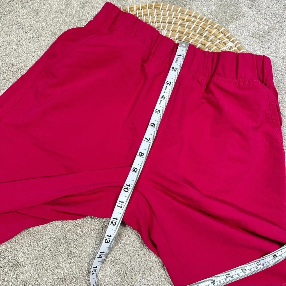 Title Nine Textured Pull On Shorts Bermuda Outdoor Travel Hiking Pink Size XS - Image 15