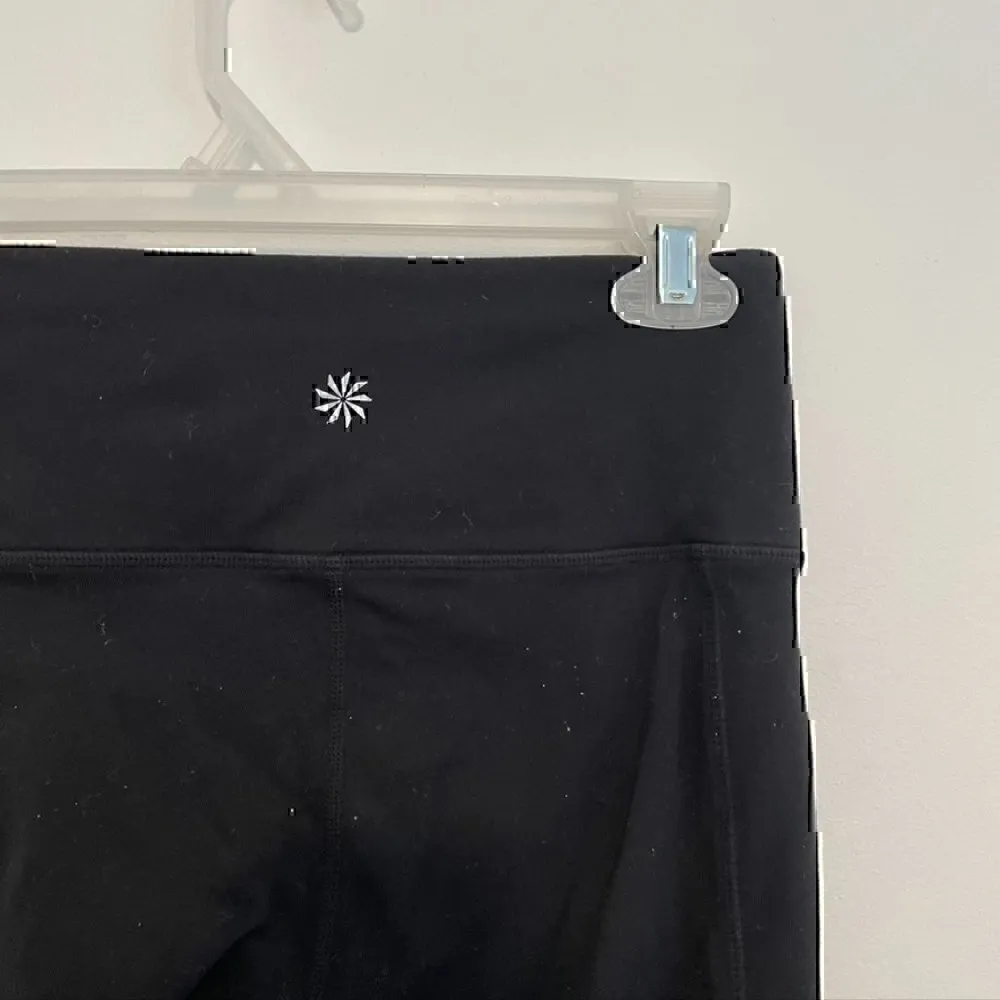 ATHLETA High Rise Metro Drifter Tight Solid Black High Waisted Active Workout S - Image 10