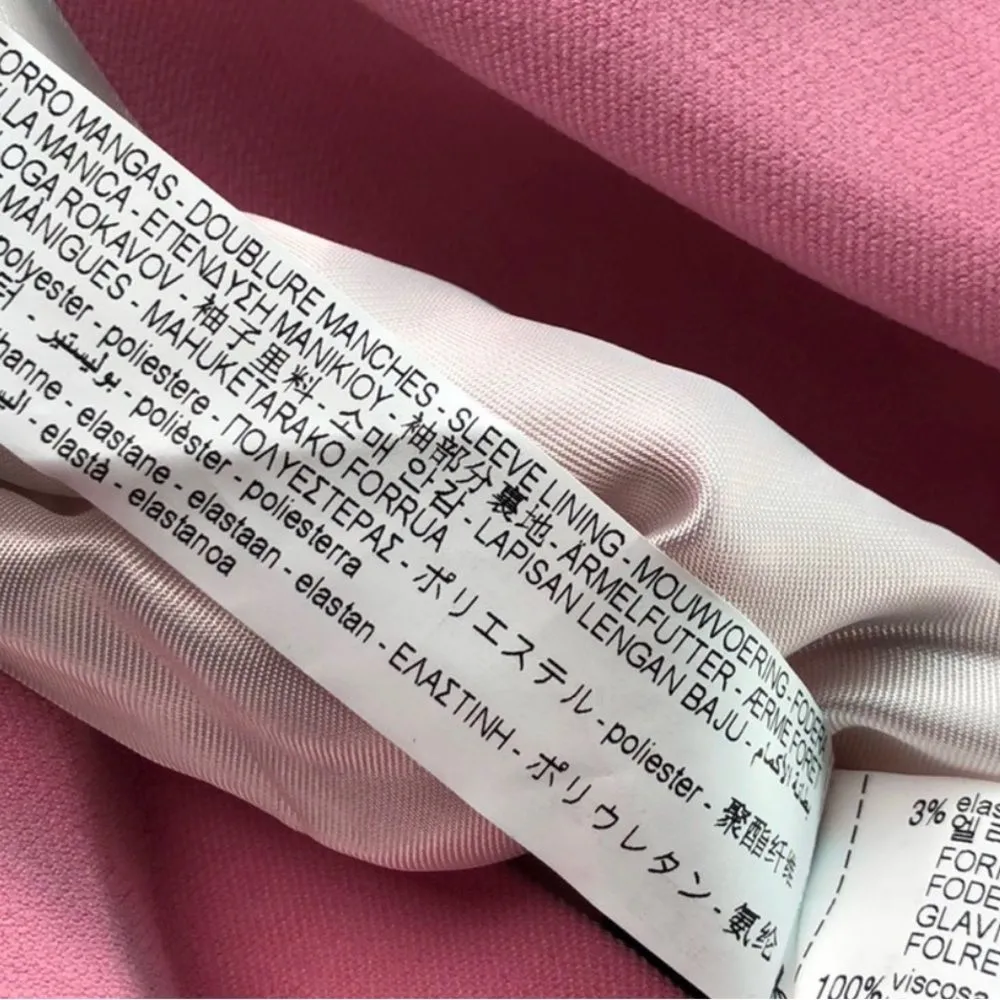 ZARA NWT PINK DOUBLE BREASTED BLAZER - Image 12