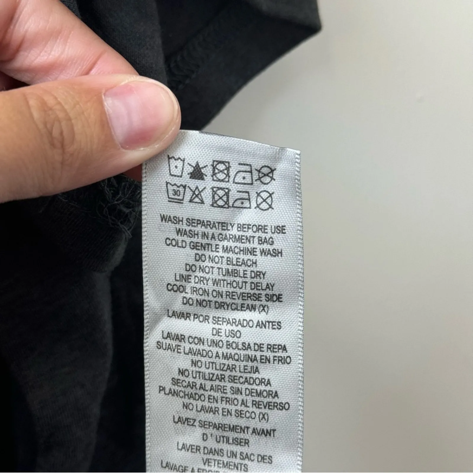 Avenue Sequin Star Graphic Tee Grey Metallic Print 30/32 - Image 3