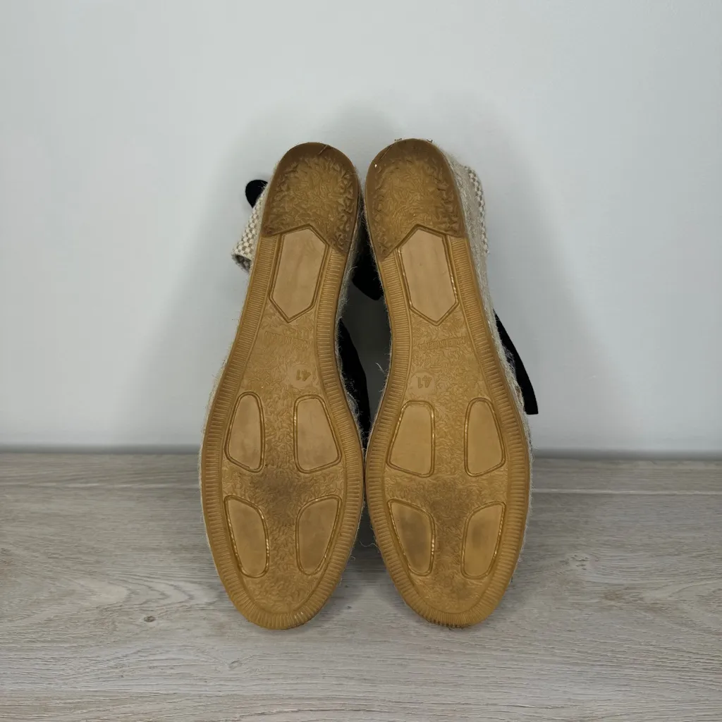 Viscata Barcelona Escala Espadrille Wedge Sandals Lace Up size 41 Tan - Image 9