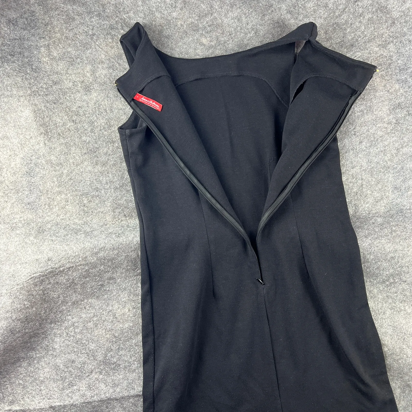 Hanna Andersson‎ Little Black sleeveless tank dress Poland Danish fabric Sz 8 - Image 4