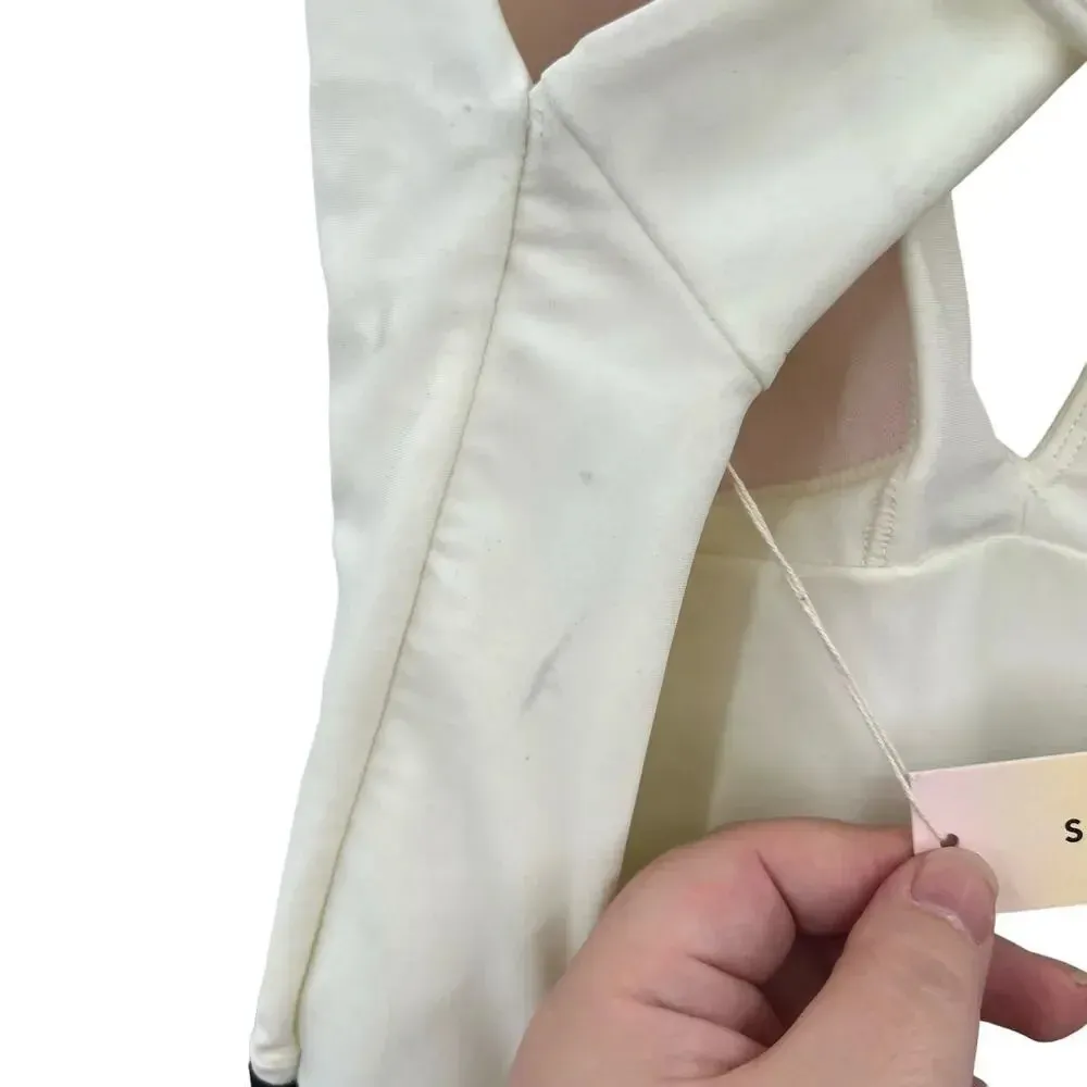 Summersalt Deep Dive Swim Bathing Suit Black White Colorblock Size 14 - Image 11