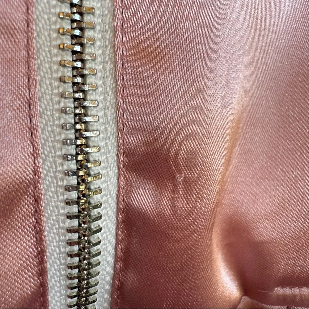 Brandy Melville‎ Varsity Ellie Bomber Jacket, Color - Pink/White - Image 4