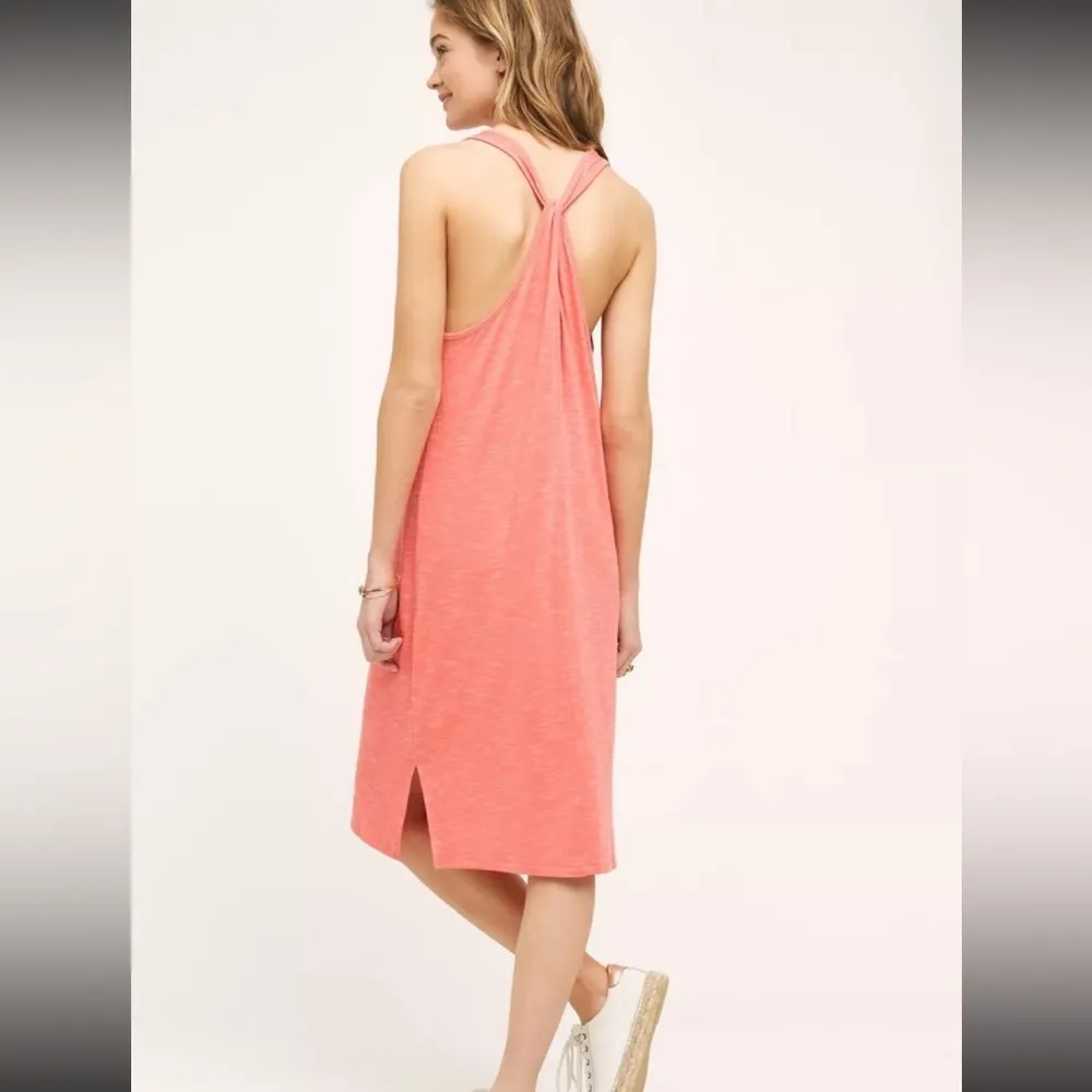 Anthropologie Saturday Sunday Coral Casual Sleeveless Midi Dress Size Small S - Image 3