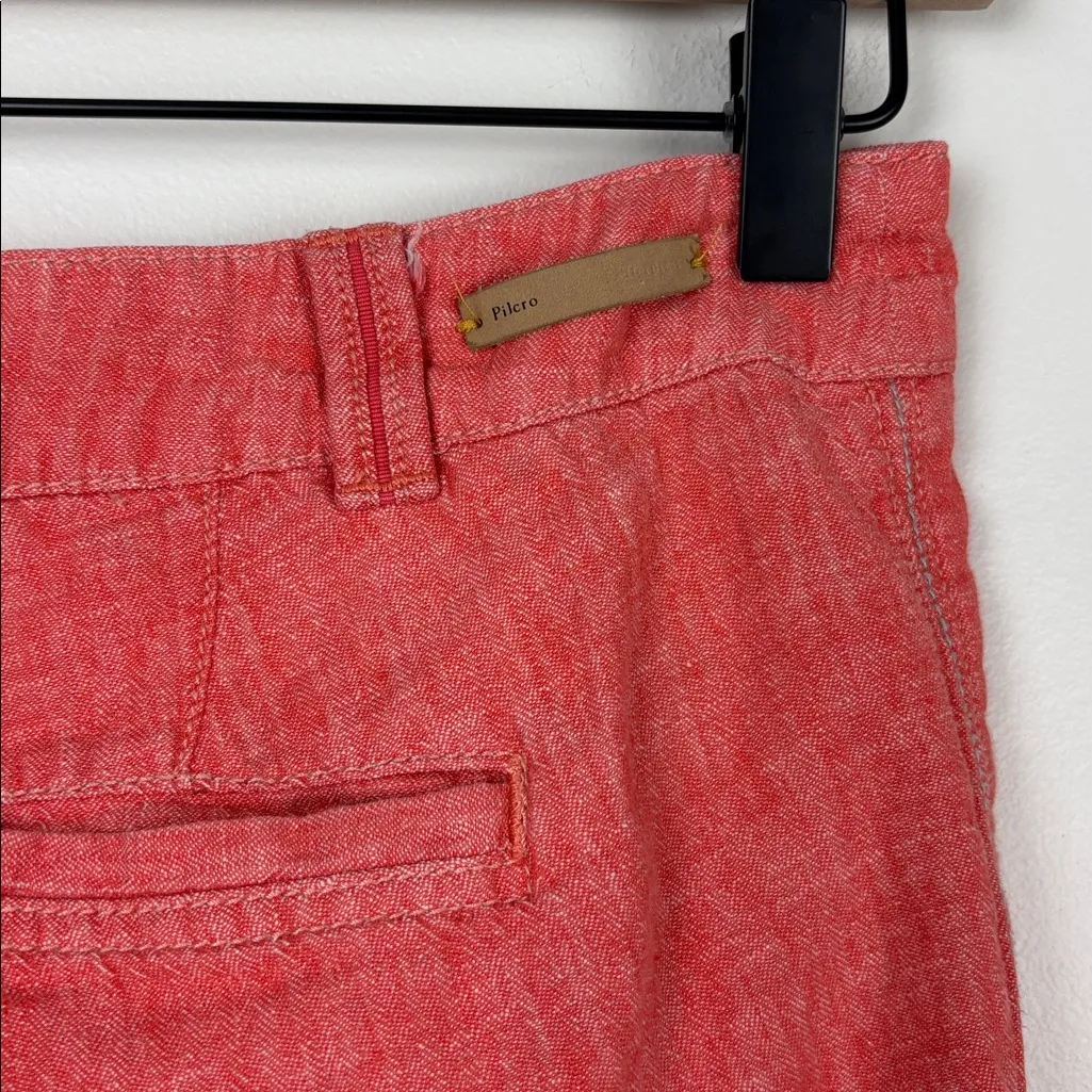 Anthropologie Pilcro Linen Blend Wide Leg Pants Trousers Women’s Size 0 Low Rise - Image 8