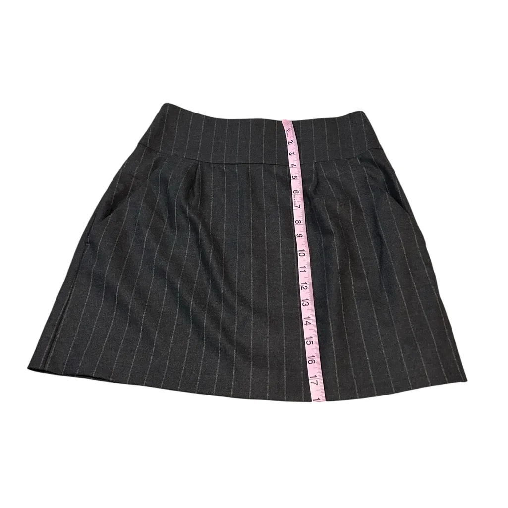 THEORY virgin wool pinstripe skirt - Image 2