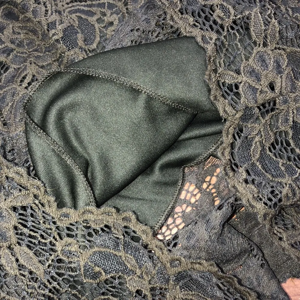 Blue Rain size small olive green flirty romper - Image 7