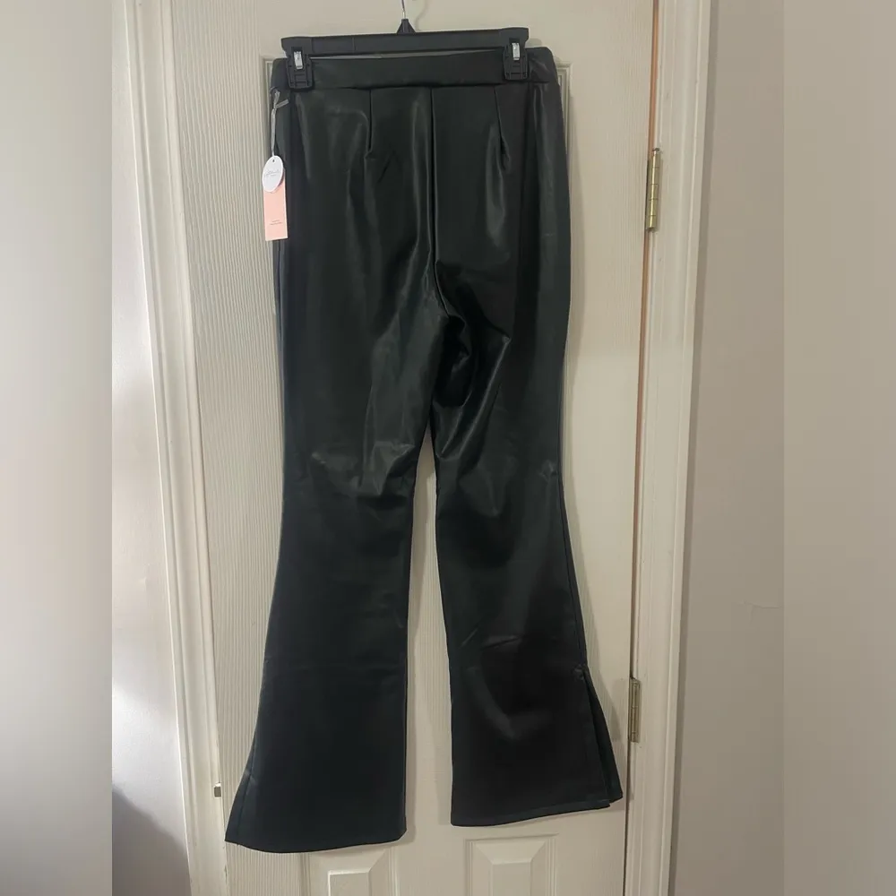 NWT Black Faux Leather Pants - Image 3