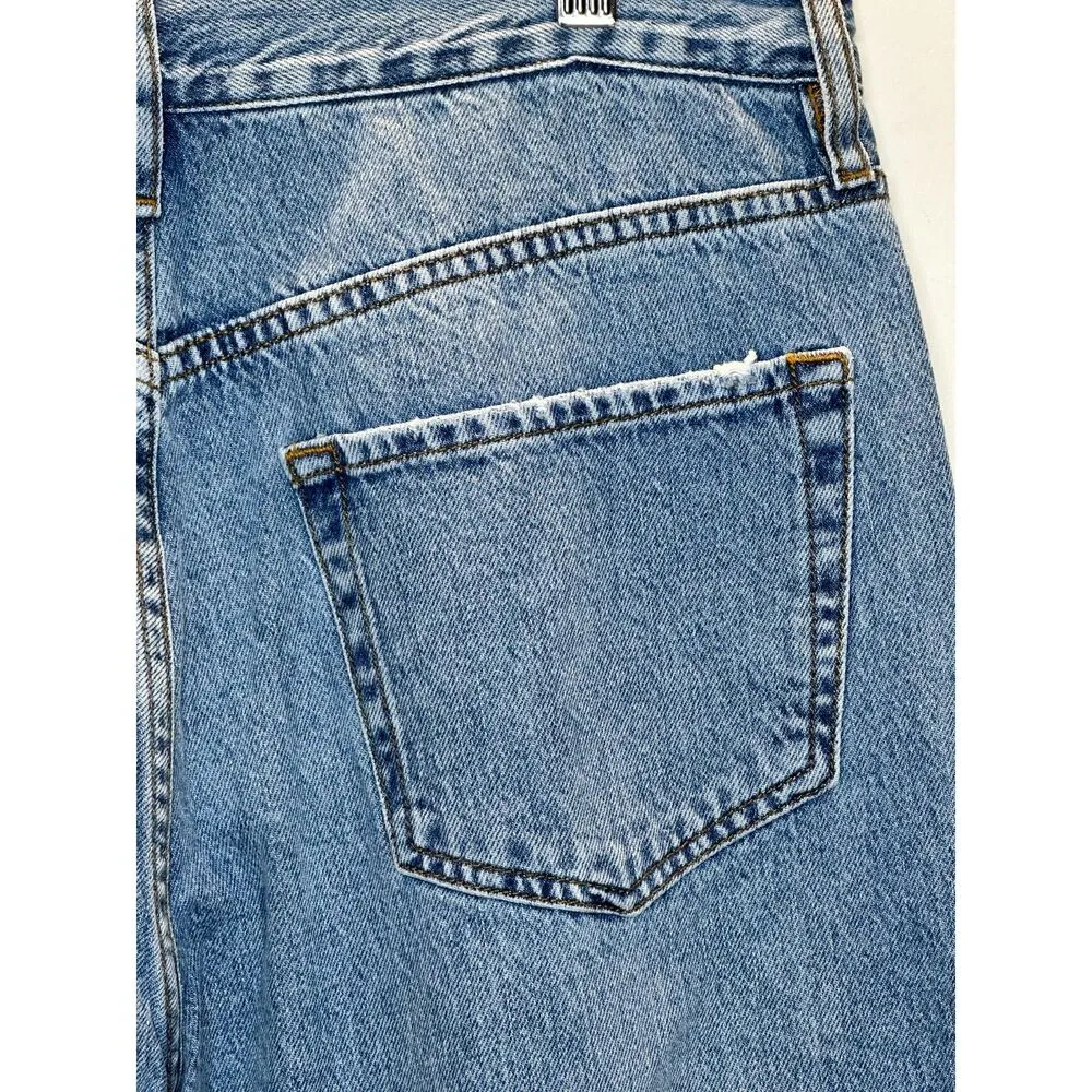 frame denim Frame Women's LLJ576 Chill Size 28 Blue The Lounge Jogger Cropped Jeans NWT - Image 11