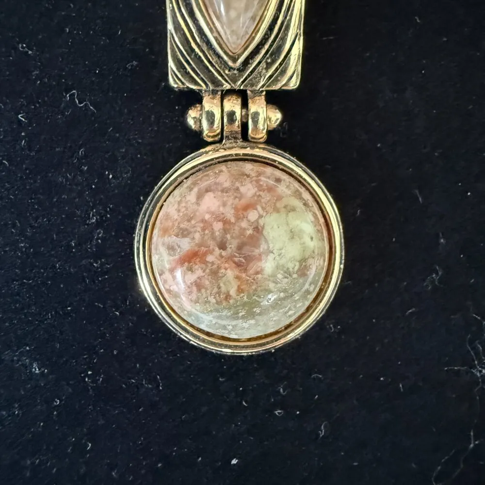 Lia Sophia gold teardrop and round necklace pendant fashion jewelry accessories - Image 2