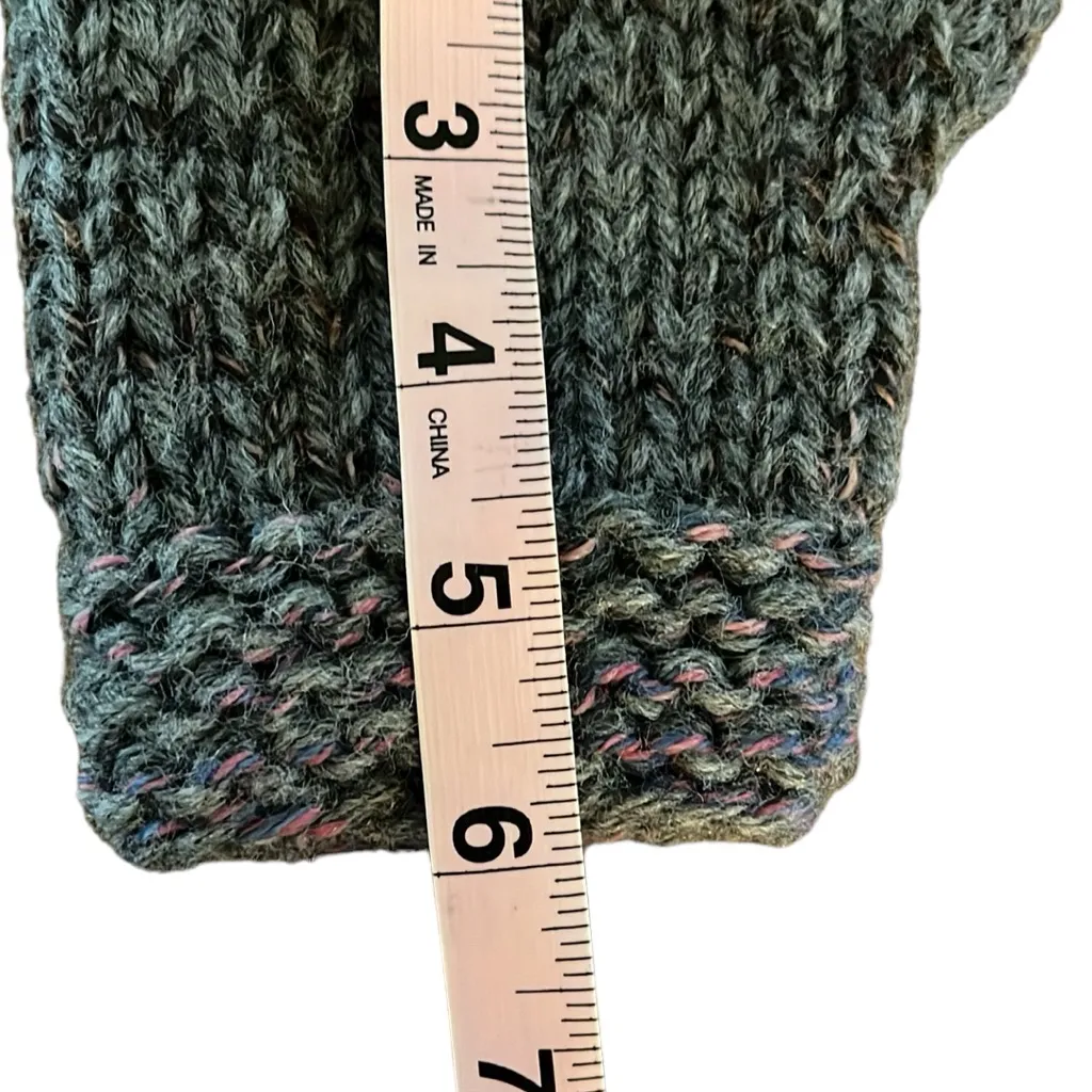 NEW Women’s Fingerless Gloves Mitts Wool Grey Gray - Image 7