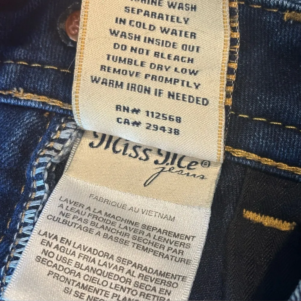 MISS ME Women’s Dark Wash Denim Jeans Size 26 Mid Rise Skinny EUC‎ - Image 6